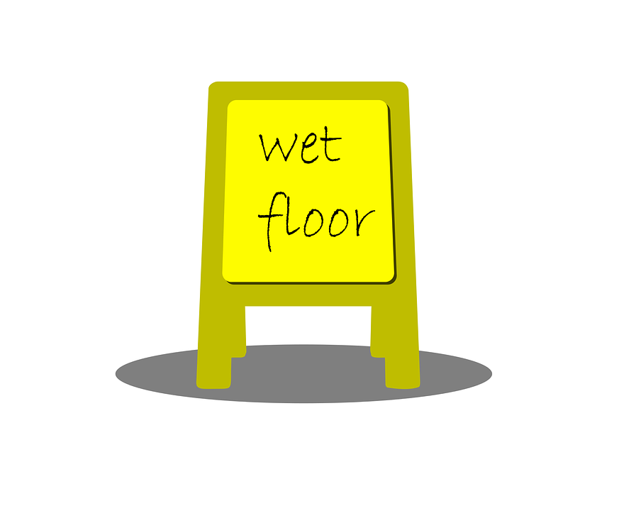 Wet, Floor, Sign, Clean, Yellow, Caution, Plastic